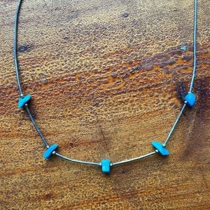 Small silver necklace or choker